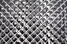 Mosaico di vetro QUADRAT CRYSTAL GLITTER BLACK MOS130-B824 1 tappetino