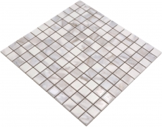 Piastrelle di ceramica a mosaico Jasba carrara look bianco lucido look marmo parete cucina piastrelle bagno parete doccia / 10 tappetini a mosaico