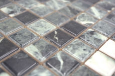 Piastrelle di ceramica a mosaico Jasba verde alpi lucido effetto marmo parete cucina piastrelle bagno parete doccia / 10 tappetini a mosaico