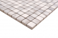 Piastrelle di ceramica a mosaico Jasba carrara look bianco lucido look marmo parete cucina piastrelle bagno parete doccia / 10 tappetini a mosaico
