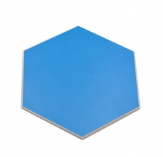 Piastrelle di mosaico autoadesive blu opaco aspetto esagono piastrelle di mosaico cucina muro piastrelle backsplash bagno MOS200-S04_f