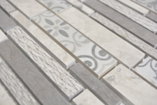 Misto marmo/ceramica grigio 3F mosaico piastrelle parete backsplash cucina bagno MOS180-D0927G_f
