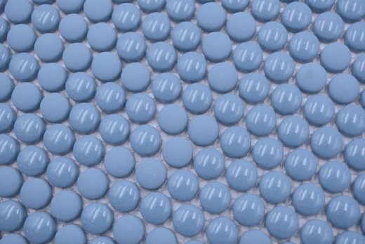 Mano modello rotondo smalto mix blu lucido / opaco muro piastrelle backsplash cucina doccia bagno MOS140-0411_m