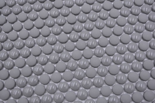 Mano modello rotondo smalto mix grigio lucido / opaco muro piastrelle backsplash cucina doccia bagno MOS140-0211_m