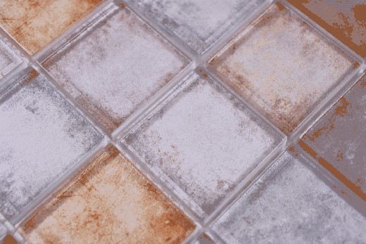 Mano modello quadrato mosaico di vetro Crystal mix Colore parete piastrelle backsplash cucina doccia bagno MOS88-0412_m
