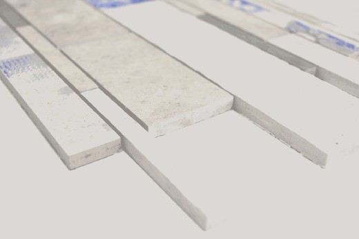 Campione a mano marmo composito / ceramica mix grigio / colore 3F parete piastrelle backsplash cucina doccia bagno MOS180-D09STG_m