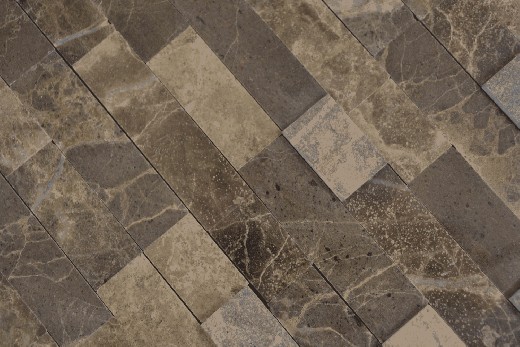 Campione a mano di rivestimento in pietra naturale composita Emperador MOS200-M52_m