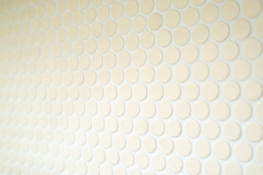 Mosaico in alluminio dipinto a mano in ceramica bianco pulsante beige chiaro non smaltato MOS10-1202-R10_m