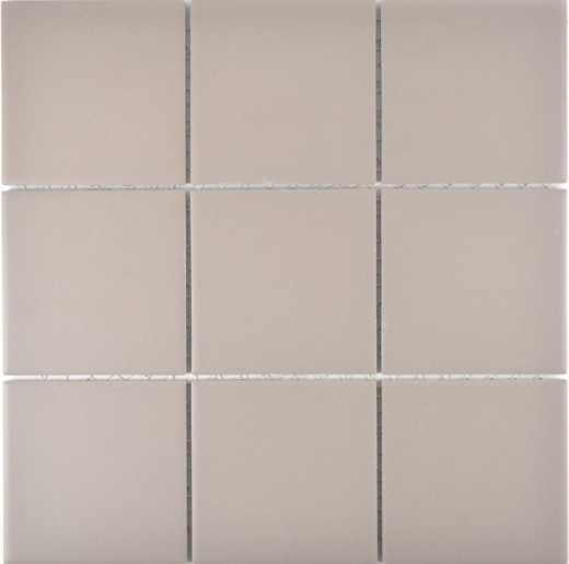 Piastrella di mosaico in ceramica grigio chiaro non smaltata MOS22-1204