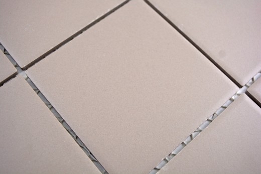 Piastrella di mosaico in ceramica grigio chiaro non smaltata MOS22-1204