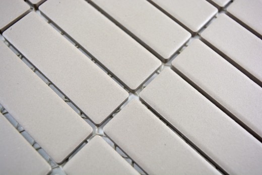 Piastrella di mosaico dipinta a mano in ceramica tondino grigio chiaro non smaltato MOS24-1202