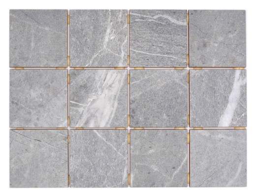 Ceramico mosaico grigio antracite opaco effetto pietra Piastrella MOS22-BH172_f | 10 tessere di mosaico