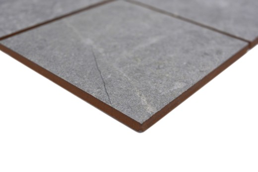 Ceramico mosaico grigio antracite opaco effetto pietra Piastrella MOS22-BH172_f | 10 tessere di mosaico