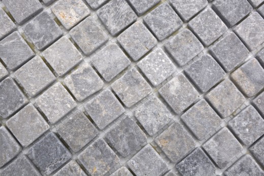 Marmo mosaico Grigio chiaro Grigio Antracite Pietra naturale Antica MOS36-TN23_f