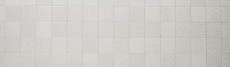 Mosaico retro vintage dipinto a mano in ceramica bianca Geo White MOS22B-1401_m