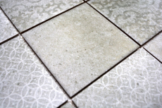 Retro vintage mosaico muro ceramica cemento look grigio mix piastrelle backsplash cucina - MOS22-CELLO