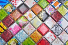 Mosaico di ceramica colorato piastrella di mosaico retro vintage POP UP Marilyn Monroe piastrella di mosaico MOS18D-1605