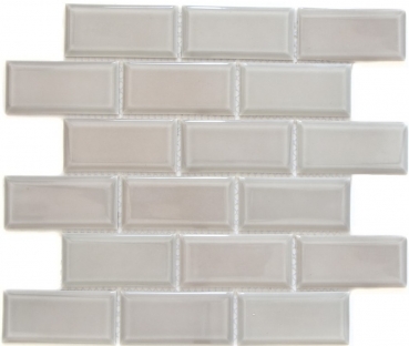 Metro Subway mosaico piastrelle ceramica pietra grigia backsplash cucina MOS26M-0202_f | 10 tappetini mosaico