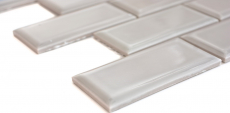 Metro Subway mosaico piastrelle ceramica pietra grigia backsplash cucina MOS26M-0202_f | 10 tappetini mosaico