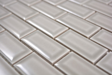 Campione a mano mini metro mosaico piastrelle ceramica backsplash pietra grigio MOS26-0204_m
