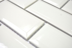 Campione a mano Metro Subway mosaico piastrelle ceramica avorio backsplash cucina MOS26-0119IM_m