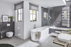 Metro Subway Tiles Black Facet Mosaic Tile Ceramic Tile Backsplash Cucina MOS26WM-0301