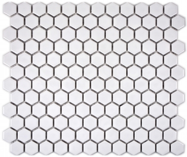 Modello a mano mosaico piastrelle ceramica esagono bianco lucido piastrelle backsplash cucina MOS11A-0102_m