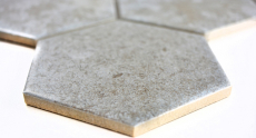 Piastrelle mosaico ceramica grigio esagono cemento piastrella cucina WC piastrella bagno MOS11F-0202_f | 10 tappeti mosaico