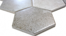 Mano modello mosaico piastrella ceramica grigio esagono cemento cucina piastrella WC bagno piastrella MOS11F-0204_m