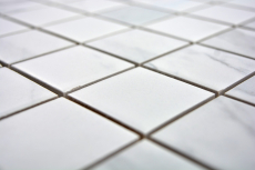 Mosaico ceramico aspetto Carrara bianco grigio bagno piastrelle backsplash cucina MOS14-0102