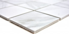 Mosaico Carrara look bianco grigio ceramica bagno piastrelle backsplash cucina MOS16-0102_f | 10 mosaico tappetini