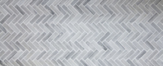 Mosaico in ceramica a spina di pesce effetto pietra grigio MOS24-SO32_f | 10 tappetini a mosaico