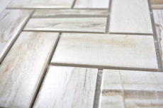 Piastrella a mosaico in ceramica beige a spina di pesce legno chiaro backsplash cucina MOS24-2002_f