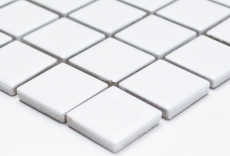 Ceramica mosaico piastrelle bianco lucido cucina parete doccia piscina MOS18-0102