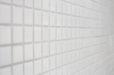 Ceramica mosaico piastrelle bianco lucido cucina parete doccia piscina MOS18-0102