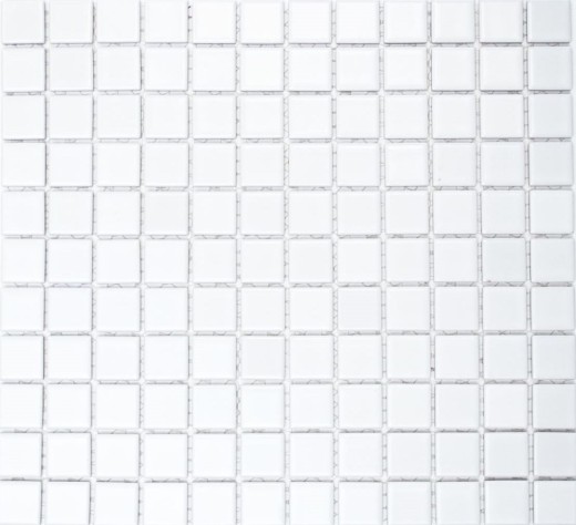 Mosaico a mano in ceramica WHITE MATT piastrella da parete backsplash cucina bagno doccia MOS18-0111_m
