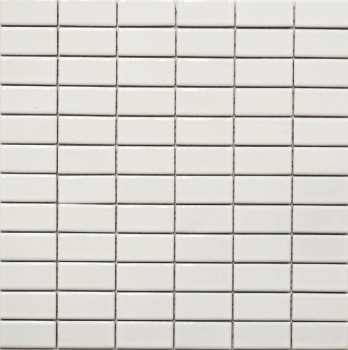 Mano modello mosaico piastrelle ceramica aste bianco lucido piastrelle backsplash cucina MOS24B-0101_m