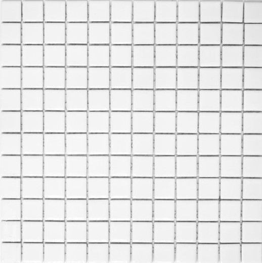Piastrelle di ceramica a mosaico WHITE MATT alzatina per doccia piastrelle per bagno alzatina per cucina MOS18D-0111