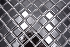 Piastrelle di ceramica a mosaico NIGHT BLACK GLOSSY alzatina per cucina MOS18D-0301