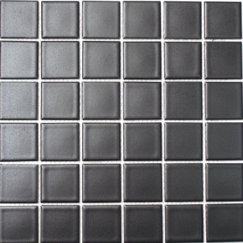 Piastrella a mosaico in ceramica nera opaca MOS16-0311_f