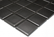 Piastrella a mosaico in ceramica nera opaca MOS16-0311_f