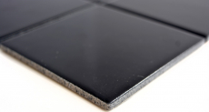 Piastrella di mosaico a mano ceramica nera opaca piastrella WC bagno MOS23-0311_m