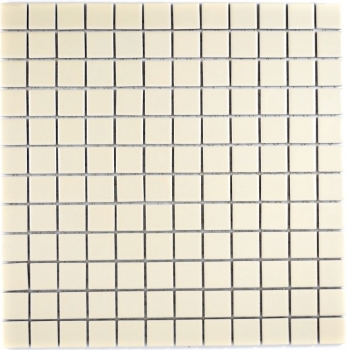 Piastrella di mosaico dipinta a mano magnolia beige lucido backsplash in ceramica MOS18D-1902_m