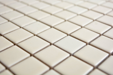 Piastrella di mosaico dipinta a mano magnolia beige lucido backsplash in ceramica MOS18D-1902_m