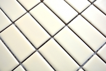 Piastrella di mosaico a mano in ceramica aste beige lucido piastrella WC bagno MOS24D-1902_m