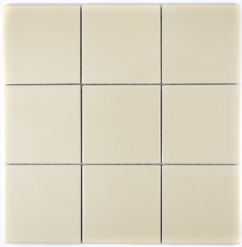 Piastrella a mosaico ceramica beige lucida piastrella WC bagno MOS23-1201_f