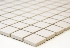 Piastrella di mosaico dipinta a mano in ceramica beige chiaro non smaltata Piastrella per piatto doccia MOS18B-1211-R10_m