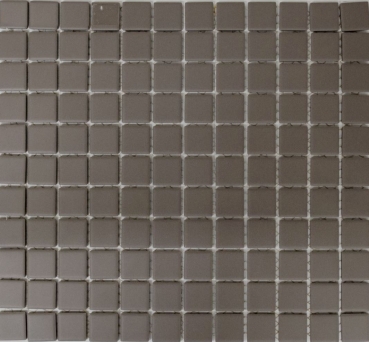 Piastrella di mosaico dipinta a mano in ceramica grigia non smaltata Piastrella per piatto doccia MOS18B-0211-R10_m