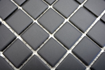 Piastrella a mosaico in ceramica nera non smaltata per piatti doccia MOS18B-0311-R10_f