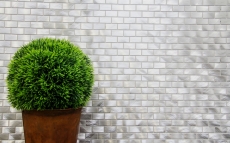 Piastrella a mosaico Alluminio argento Mattone piastrella backsplash parete cucina MOS48-0204